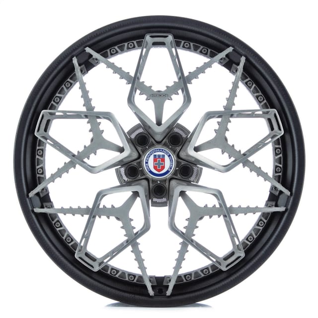 A 3D printed titanium wheel made using Arcam Electron Beam Melting. (Image courtesy of GE Additive.)