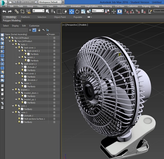 3D modeling applications like 3ds Max don’t use multi-threading for viewports and other features. Multi-threading means using all processors and cores. Not every feature of 3ds Max can be programmed to work expeditiously by dividing up tasks among the CPU cores. (Image courtesy of Autodesk.)