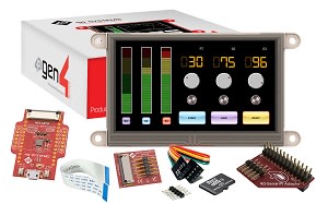 Gen4 Series of TFT LCD modules. (Image courtesy of RS Components.)