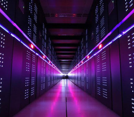 Located at the National Supercomputer Center in China, the Tianhe-2A (Milky Way-2A) is ranked at number four among the world’s fastest supercomputers. It scored 61.4 petaflops on the HPL benchmark and runs on Matrix-2000 accelerators and Intel Xeon processors. (Image courtesy of the National Supercomputer Center.)