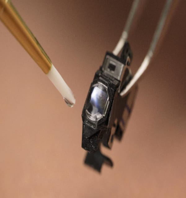 LED405Med adhesive. (Image courtesy of Master Bond.)