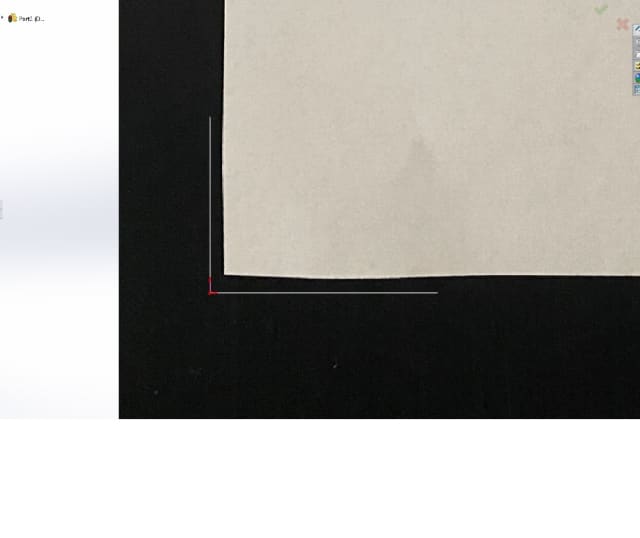 Image 6: Original scale lines with inserted picture before scaling.