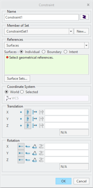 Open the Constraint menu and select a surface to constrain. (Image: Tom Spendlove.)