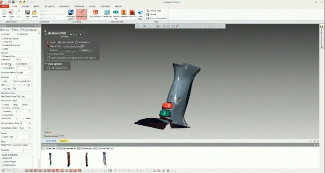 The same FARO handle scanned with color. (Image courtesy of FARO.)