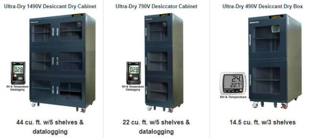 Three varieties of dry boxes. (Image courtesy of Manncorp.)