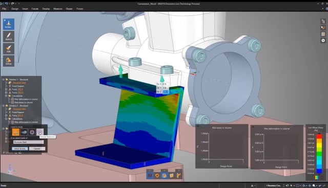 ANSYS Discovery Live provides real-time simulation results. (Image courtesy of ANSYS.)