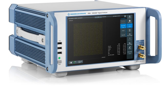 DSA DOCSIS signal analyzer. (Image courtesy of Rohde & Schwarz.)