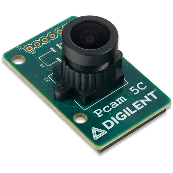 Pcam 5C fixed-focus color imaging module. (Image courtesy of RS Components.)