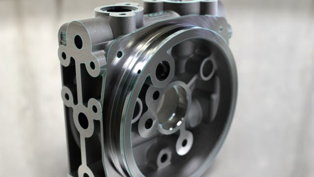 Figure 5. A machined thing...or is it? Nope, it's a render.(Image courtesy of Related Fluid Power.)