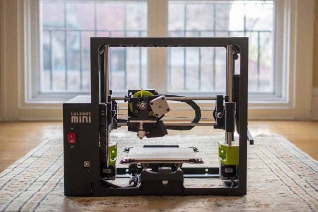 The LulzBot Mini 3D printer. (Image courtesy of Volim Photo.)