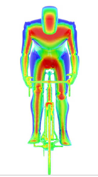 Results show highest and lowest air pressure. (Image from AirShaper report.)
