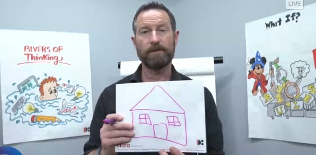 It's our river of thinking that makes us all draw the same house.