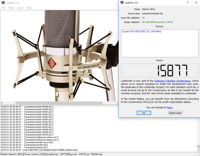 This is the second most complex rendering benchmark in the LuxMark series and it is the only benchmark that did not perform up to expectations. Not by a large margin, but enough to be noticeable.