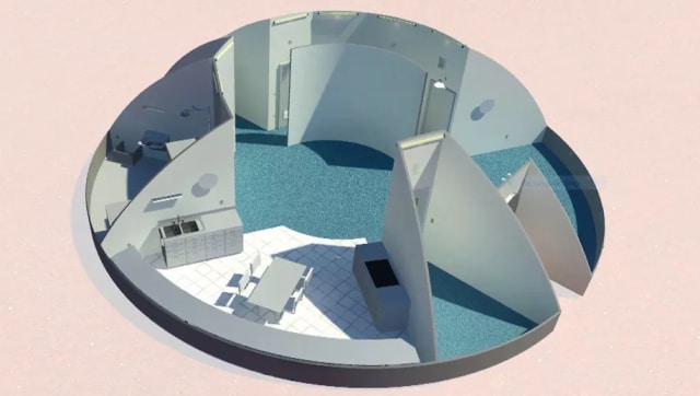 Northwestern University of Evanston’s design is one of the most practicalin the contest. (Image courtesy of NASA.)