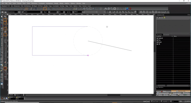 Save your 2-point construction circles; in TurboCAD 2018, you can snap to the midpoint of two points automatically.