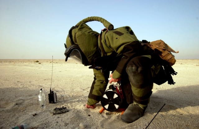 SKYDEX material used in bomb suits. (Picture courtesy of SKYDEX.)