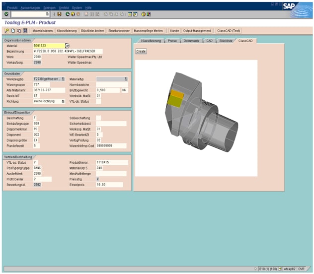 Germany-based Walter Tooling uses Buerli for showing parts and assemblies within its homemade, cloud-based PLM system. (Picture courtesy of AWV.)