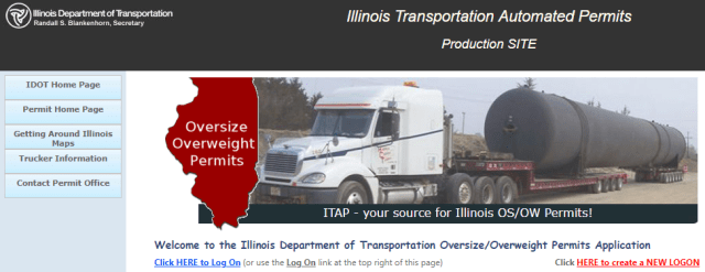 The Illinois Department of Transportation’s innovative new permitting website.
