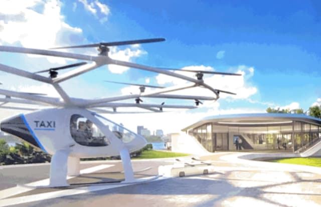 Flying taxi was to have landed in Singapore in 2020.