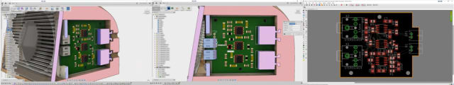 In Fusion, the PCB can be modified and the resulting PCB design can be sent back to Eagle. (Images courtesy of Autodesk.)