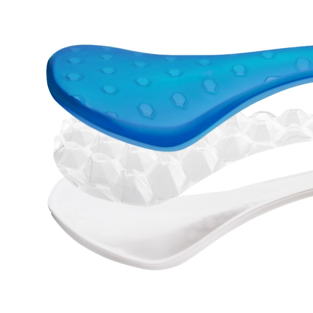 Makeup of the Cell saddle, which was inspired by high-performance running shoes. (Image courtesy of Fabric.)