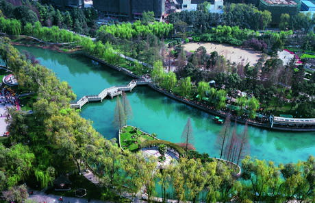 The waterways of Wenjiang District are serviced by a new project by MCC Capital Engineering & Research Incorporation Limited. (Image courtesy of China Daily.)