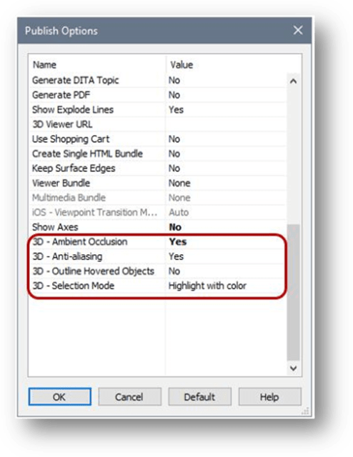 Figure 10. Publication options.
