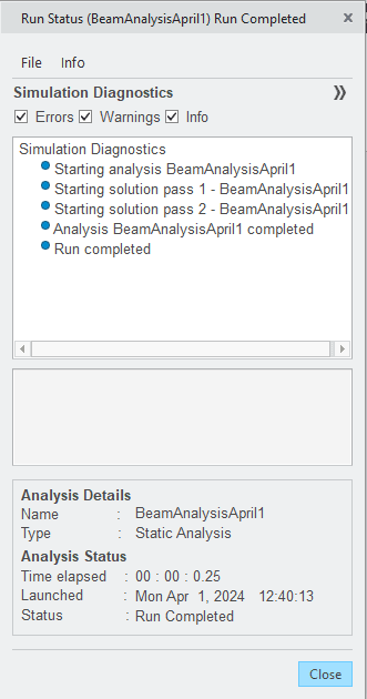 The status window shows the run’s progress and statistics. (Image: Tom Spendlove.)