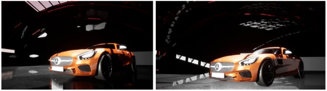 Figure 26.Examples of bad shadows (on left) and good shadows (on right).