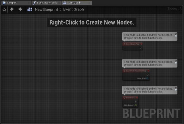 Figure 31. Creating a new Blueprint in the Content Browser