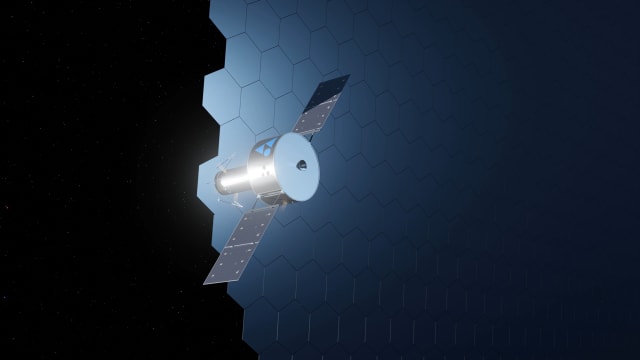 Depiction of how Virtus Solis plans to build its solar array in space. (Image: Virtus Solis.)