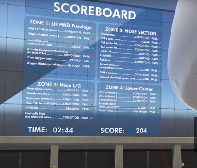Pacelab WEAVR’s platform provides feedback to users on how well they performed during training. (Image courtesy of Pacelab WEAVR.)