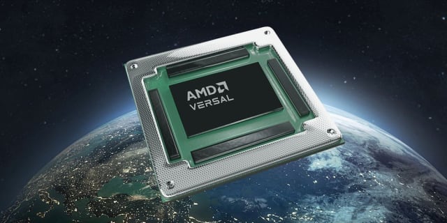 AMD’s Versal chip is designed to withstand the high levels of radiation in space. (Image: AMD.)