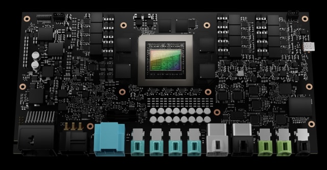 Drive Thor, NVIDIA’s next-generation computer for autonomous vehicles, offers up to 2,000 teraflops of performance. (Source: NVIDIA.)