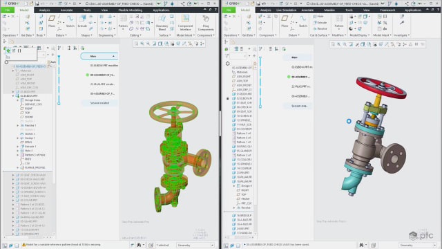 Cloud collaboration in Creo+. (Image: PTC.)
