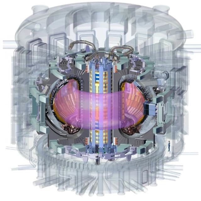 The internals of the tokamak fusion reactor. (Image courtesy of ITER.)