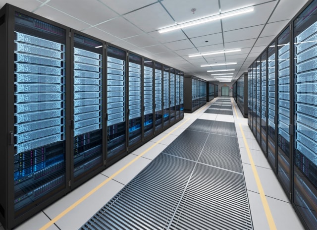 LED fixtures in a data center. (Image courtesy of LANTANA LED.)