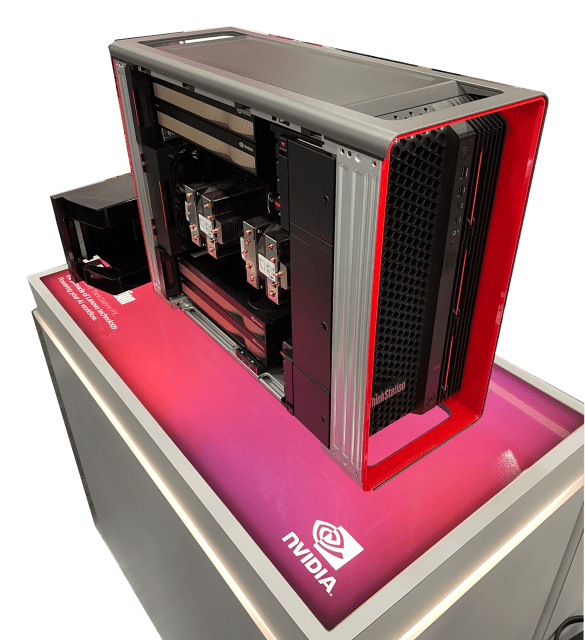 Lenovo's top of the line workstation is the ThinkStation PX. I want one!