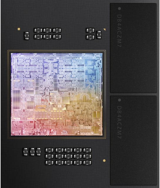 The new Apple M2 SoC. (Source: Apple.)