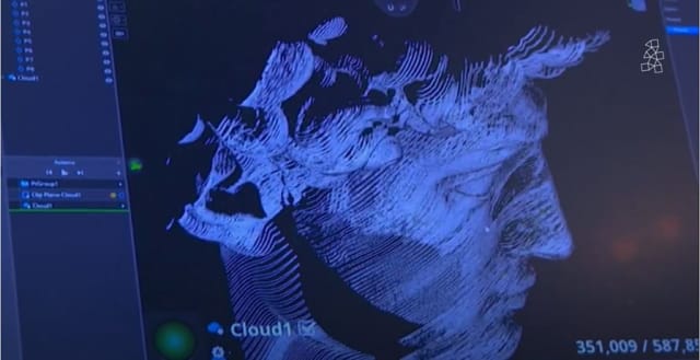 By coupling laser scanning and structured-light scanning, Hexagon was able to reproduce all aspects of the original David’s textures and contours for its digital twin. (Image courtesy of Hexagon.)