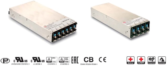 The MEAN WELL NMP power supplies. (Image courtesy of MEAN WELL.)
