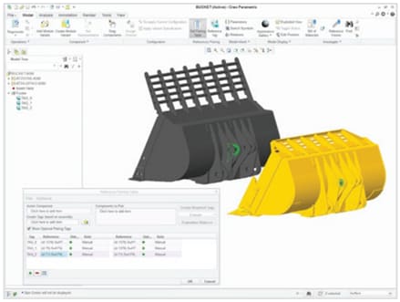 With the right PLM tools engineers can swap one module for another during the development process. (Image courtesy of PTC.)