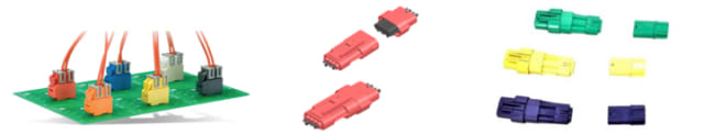 Color coding in the Molex wire-to-board and wire-to-wired connectors. (Image: Molex.)