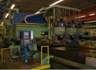 Mixing the old and the new: a Cincinnati 3-spindle machine with new MSC/SKF spindles and Fanuc control. (Image courtesy of Today's Machining World.)
