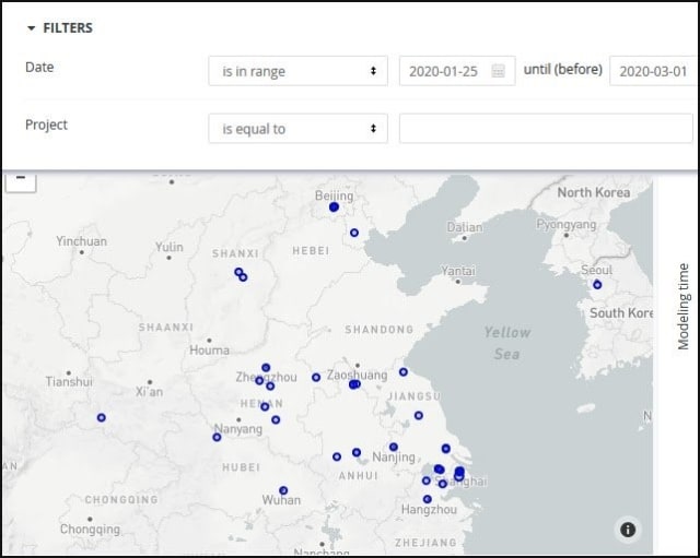 All over the map. By March, the locations of Onshape users have clearly decentralized. Managers who may still need to build trust in their engineers’ diligence while working at home can monitor activity if they are using the Enterprise version of Onshape, which lets administrators track activity.