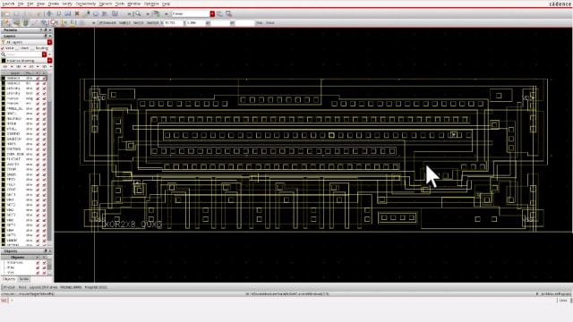 Running Cadence on OpenText Exceed TurboX remote access software. (Image courtesy of OpenText.)