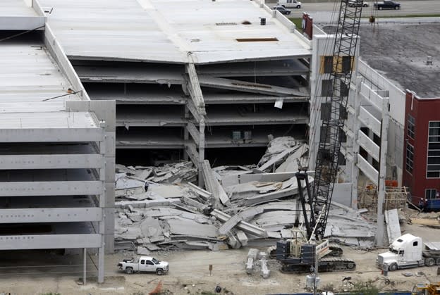 In October 2012, a 5-story parking garage on Miami Dade College West Campus suffered a pancake failure, killing four people.