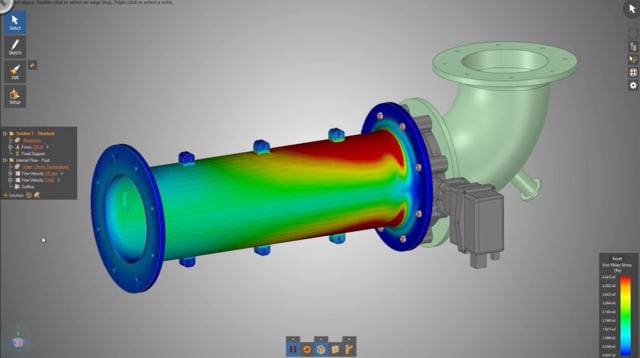 Screenshot of ANSYS Discovery Live. (Image courtesy of ANSYS.)