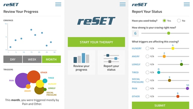 Pear Therapeutics’ reSET was the first 90-day prescription digital therapeutic (PDT) to receive FDA authorization. (Image courtesy of mobileathsnews.com.)