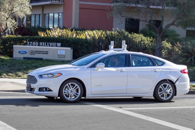 Autonomous Ford Fusion. (Image courtesy of Ford Motor Company.)